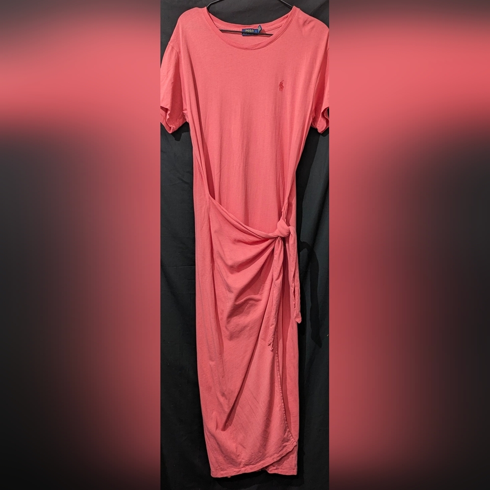Polo Ralph Lauren Pink T Shirt Long Line Dress